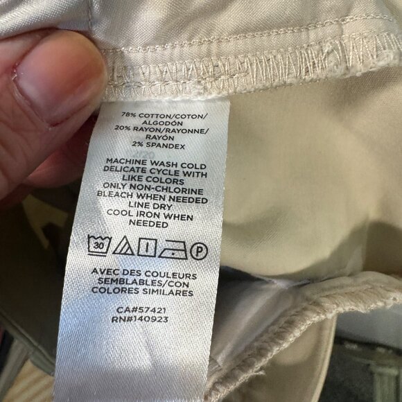 Loft Womens The Riviera Size 0P Straight Leg Chino Pants With Pockets - Picture 6 of 6